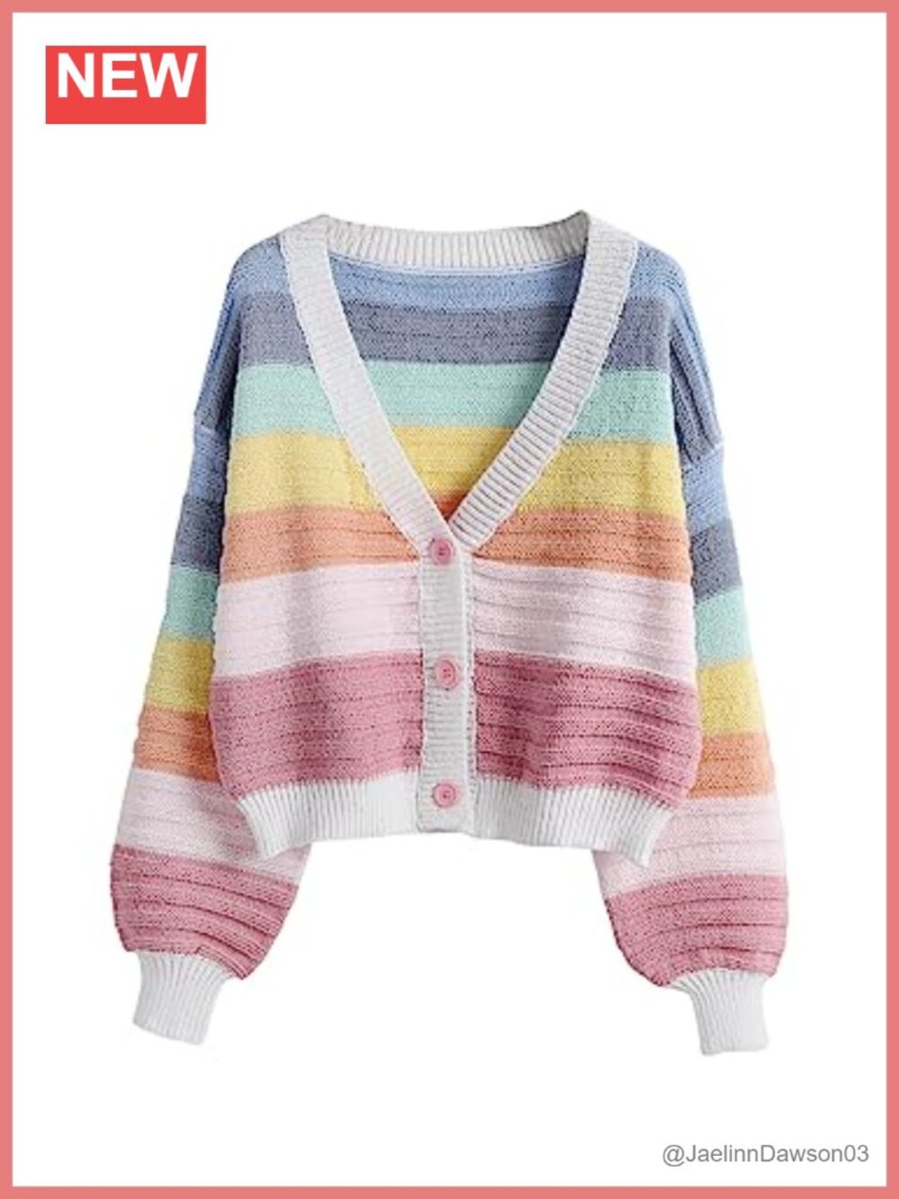 Women's V Neck Button Front Knit Cardigan Sweater
